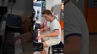 I played Experience on Piano at the Airport