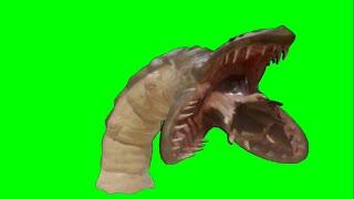 Green Screen Sandworm / Sci fi worm / alien worm / mutant worm 4