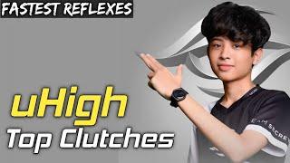 BTR uHigh Best Top Clutches And Gameplay Moments | Ts uHigh Best Competitive Player