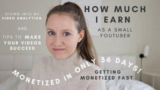 HOW I GOT MONETIZED IN LESS THAN 2 MONTHS | MY FIRST YOUTUBE PAYCHECK