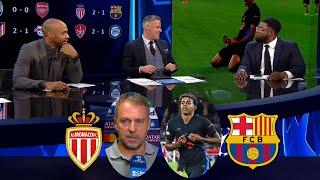 Monaco vs Barcelona 2-1 Hansi Flick Reacs To The Loss Thierry Henry And Carragher Analysis