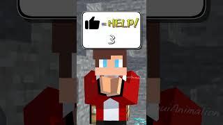 JJ & Mikey Need to Help Mining! - MAIZEN Minecraft Animation #shorts