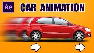 Moving car - Animation - After effects Tutorial - Quick way to create a moving car animation