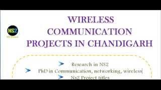 WIRELESS COMMUNICATION PROJECTS IN CHANDIGARH