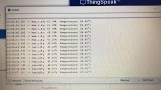 ESP32: Uploading Temperature and Humidity Values using DHT11 to ThingSpeak