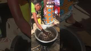 African Village Way of Frying Goat Meat(Stew)