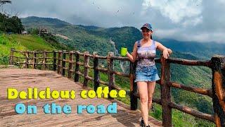 A delicious coffee on the road in my motorhome [Kapeira Coffee]