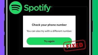 spotify login problem with phone number 2023 | how to fix spotify login error with phone number |