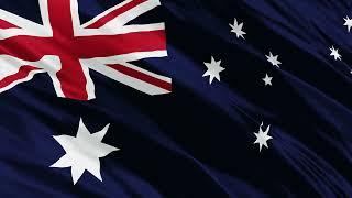 Australian 3D flag 4K video for background free download