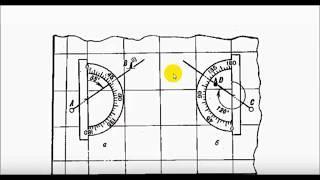 Топография. Как найти дирекционный  угол на карте. Контрольно проверочные занятия. КПЗ.