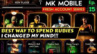 Spending My Blood Rubies. This is THE BEST WAY! MK Mobile Fresh Account Series Ep. 15.