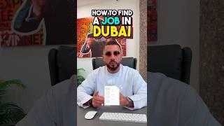 HOW TO FIND A JOB IN DUBAI