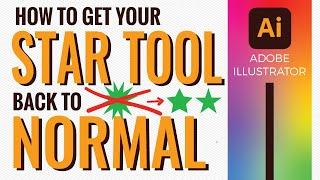 How to Revert the Star Tool to its Default Settings in Adobe Illustrator