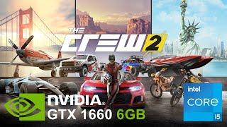 GTX 1660 6GB + i5 9400f + 16GB RAM Test in The Crew 2 (1080p)