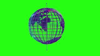 3d neon earth animation green screen video / motion background effect / world video 2021 / graphics