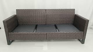 How to install oversize outdoor seating 3 seater rattan couch (GRS Series) ?