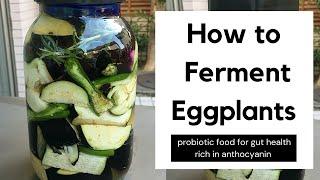 HOW TO FERMENT EGGPLANTS (AUBERGINE) | FERMENT WITH ME