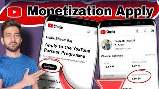 Youtube channel monetization kaise kare 2024 | how to apply for youtube monetization