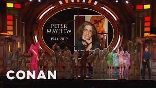 Conan Remembers Peter Mayhew With A 21 Wookie Salute | CONAN on TBS