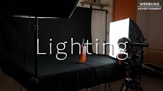 Amazon Fotostudio-Set //Low Budget Filmmaking // Backgrounds // Lighting // Example