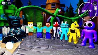 Playing as Everyone from MINECRAFT Vs ALL RAINBOW FRIENDS 2 #roblox