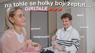 ZÁLEŽÍ KLUKŮM NA POSTAVĚ? ptám se přítele na otázky, které se holky bojí položit | girl talk 