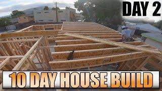 10 Day House Build: Day 2 - Framing Walls, OSB and Floor System