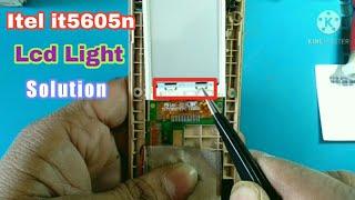 itel it5605n display light jumper ways || itel it5605n lcd light jumper solution