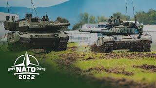 NATO Days 2022 - T-72 & Leopard 2 battle tanks