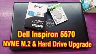 Dell Inspiron 5570 NVME M.2 SSD Upgrade || Dell Inspiron 5000 series || Assemble / Disassemble