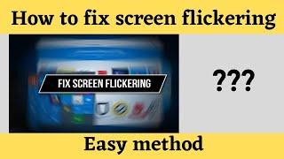 How to fix screen flickering problem. #shorts #trending