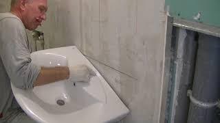 How to install a washbasin in a bathroom