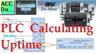 Do-More PLC Calculating Uptime