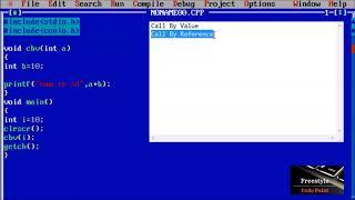 CALL BY VALUE AND CALL BY REFERENCE IN C [HINDI]