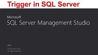 How to Create | Alter Trigger in SQL Server