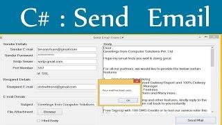 How to Send Email From C# Application