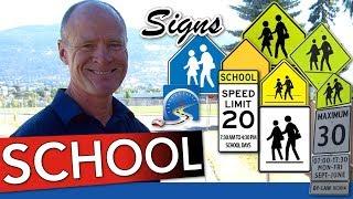 School Signs and Zones :: Read and Interpret to Pass Your Driver's Test