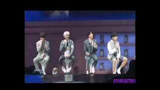 jimin get shy when suga, RM and Jhope talk about 'TONY MONTANA ".