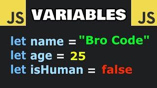 JavaScript VARIABLES are easy! 