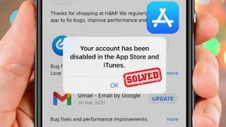 Your Account has Been Disabled in the App Store and iTunes 2023 | iOS 17 | iPhone | iPad |