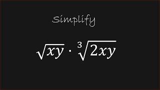 Simplifying Radicals Different Indices