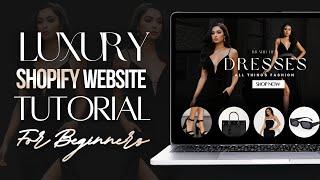 HOW TO MAKE A CLOTHING SHOPIFY WEBSITE | Step By Step Tutorial 2024