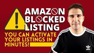 **AMAZON BLOCKED LISTING** YOU CAN ACTIVATE YOUR LISTINGS IN MINUTES!