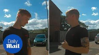 Moment man is caught and confronted by pedophile hunters