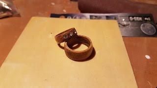 Wedding rings problem solution - made them from wood