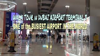 Dubai airport terminal 3 walk tour going to connecting gate|one of the busiest airport in the world