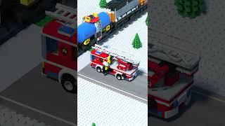 LEGO Train Fire Truck Fail #shorts