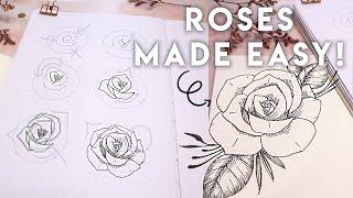 How To Draw Roses For Real  Beginner Friendly 