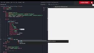 How to Create a Simple Page Loader Using CSS | CSS Tutorial