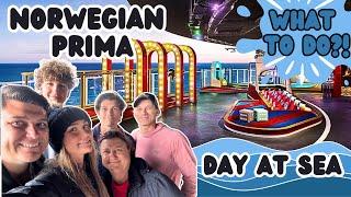 Spend the Day at SEA on The NCL PRIMA | New PUTT Putt Course - INDULGE Food Hall - BROADWAY Show !!